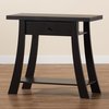 Baxton Studio Herman Modern and Contemporary Dark Brown Finished Wood 1-Drawer Console Table 190-11324-ZORO